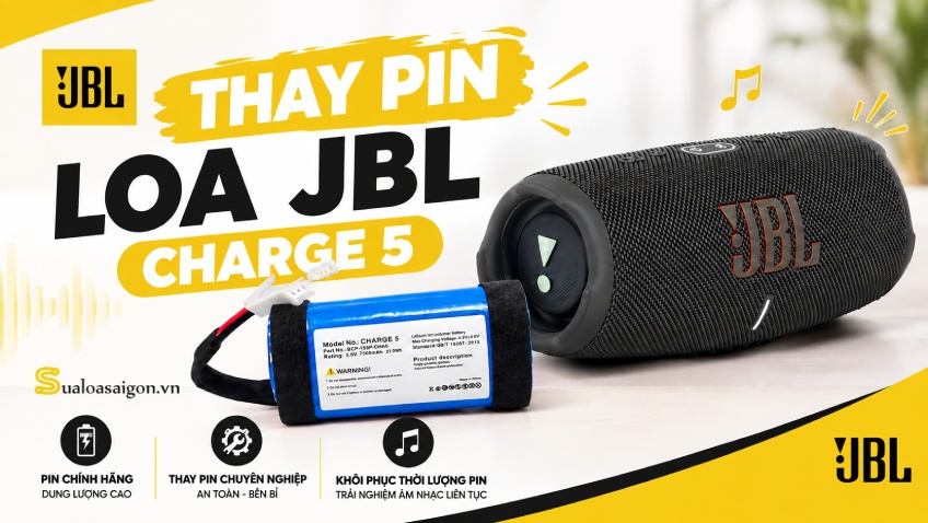Thay Pin Loa JBL Charge 5