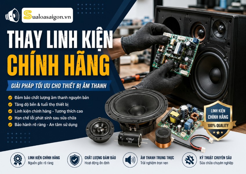 Thay linh kiện chính hãng - Sualoasaigon